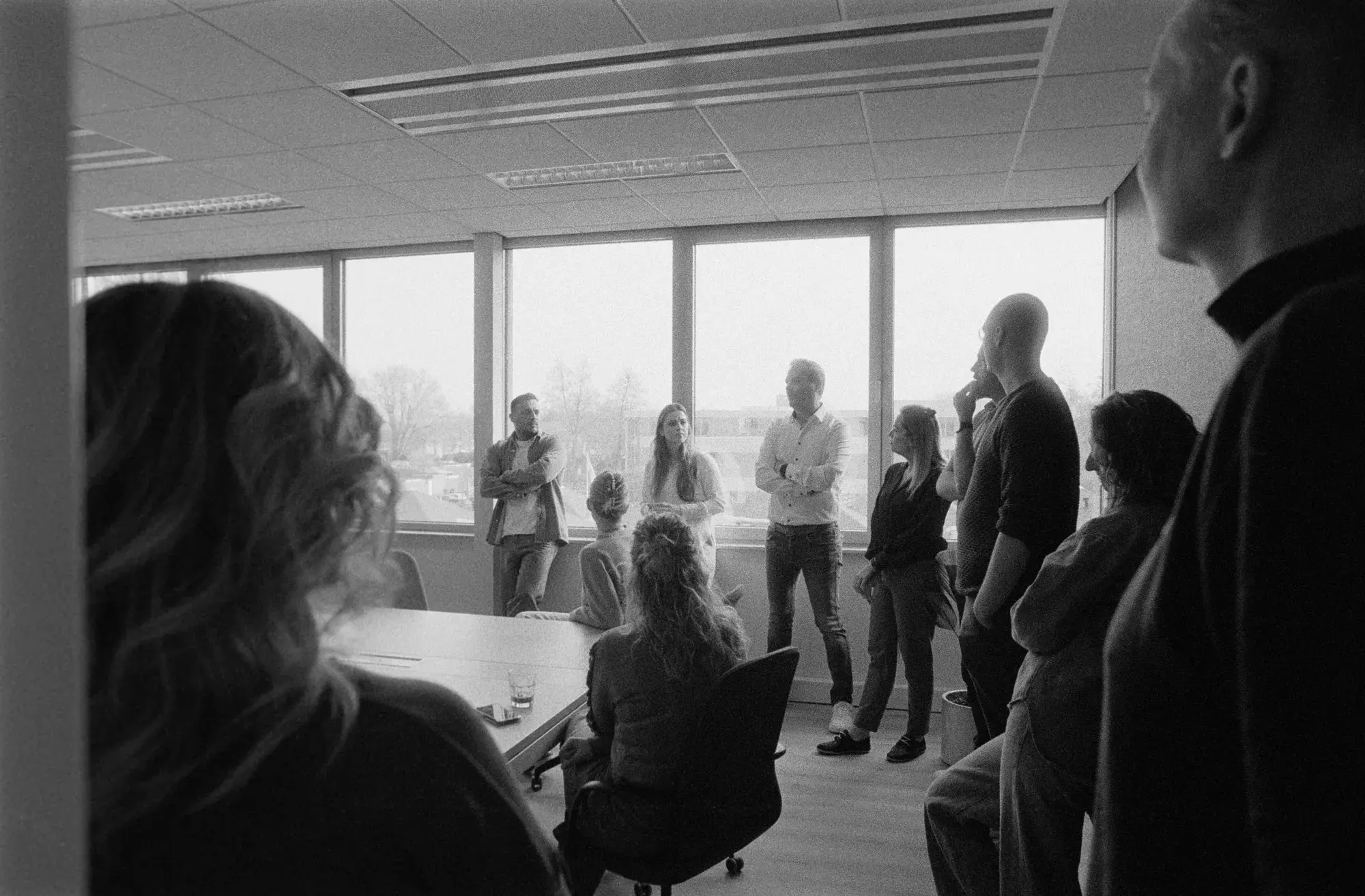 Team meeting at the start of the week